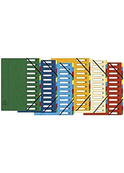 Sorteringsmapp EXACACOMPTA 12-flik sort