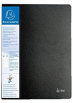 Demobok EXACOMPTA 20 fickor svart
