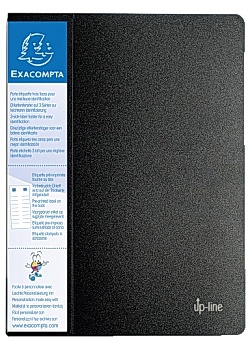 Demobok EXACOMPTA 80 fickor svart