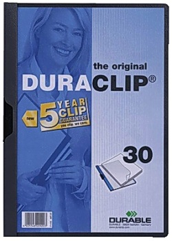 Klämmapp Duraclip 2200 A4 3mm m.grå
