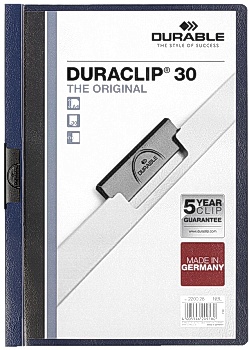 Klämmapp Duraclip 2200 A4 3mm m.blå
