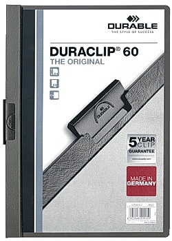 Klämmapp Duraclip 2209 A4 6mm m.grå