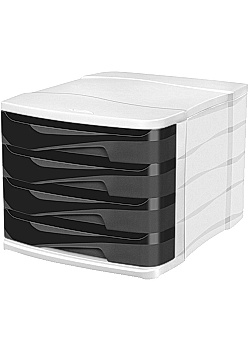 Blankettbox CEP 4 lådor svart