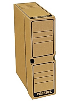 Arkivbox A4 topp öppning 75mm brun (50)