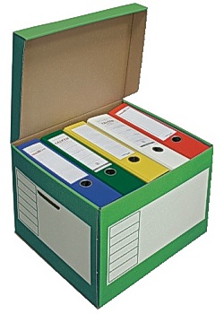 Arkivbox m.lock 390x330x290mm grön (10)