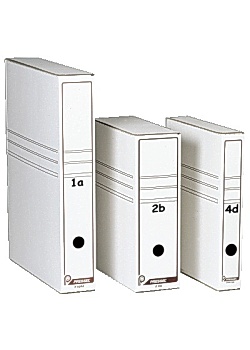 Arkivbox A4 öpp. långsida 80mm vit (20)