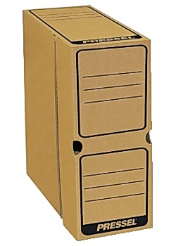 Arkivbox A4 topp öppning 100mm brun (20)