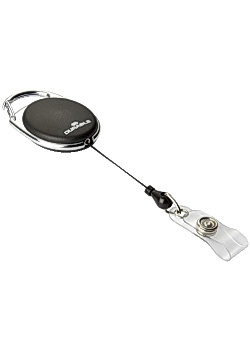 Korthållare DURABLE yoyo svart knap(10)