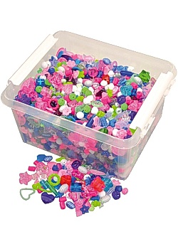 Plastpärlor storsats (3000)