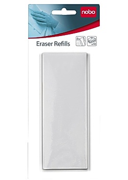 Whiteboardtorkare NOBO refill magn.(10)