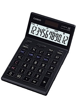 Bordsräknare CASIO JS-120TVS Svart