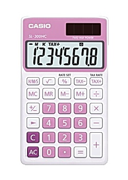 Miniräknare CASIO SL-300NC Rosa