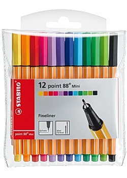 Fineliner STABILO Point 88 mini (12)