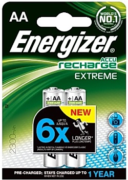 Batteri Laddbar ENERGIZER AA Extreme (2)