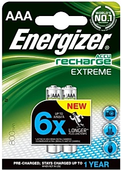 Batteri Laddbar ENERGIZER Extreme AAA(2)