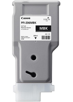 Bläckpatron CANON PFI-206 MBK matt svart