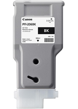Bläckpatron CANON PFI-206 BK svart