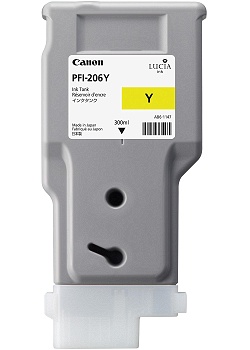 Bläckpatron CANON PFI-206 Y gul