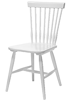 Pinnstol Sven sitthöjd 45 cm vit