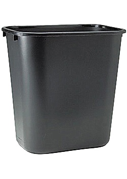 Papperskorg svart 27L