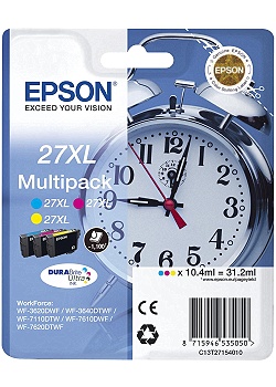 Bläckpatron EPSON C13T27154010 XL CMY(3)