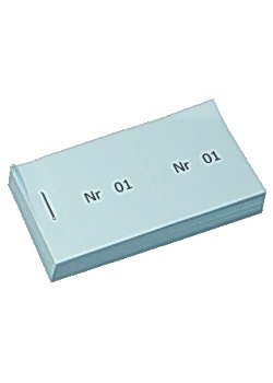Biljettblock 1-100 blå