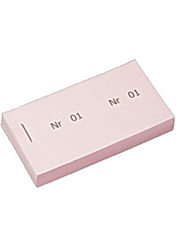 Biljettblock 1-100 rosa