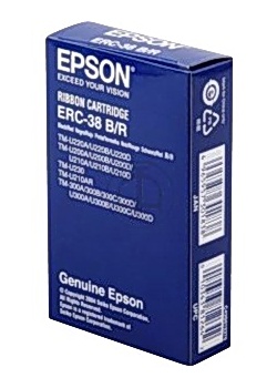 Färgband EPSON ERC-38 Svart/Röd