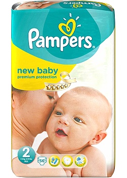 PAMPERS NEW BABY S2, 3-6 kg 58/FP