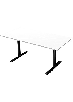 Bord El 160x80cm vitlam/svart