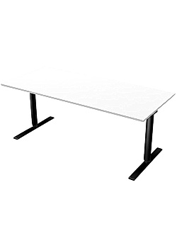 Bord El 180x80cm vitlam/svart