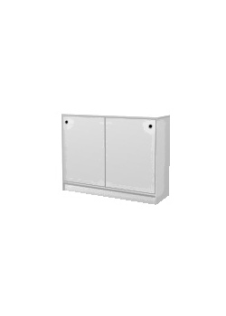 Skåp B1200 2xA4 skjutdörrar H92,5cm vit