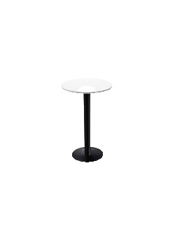 Ståbord H110cm Diam70cm vitlaminat