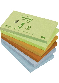 Notes POST-IT Recycl Past 76x127mm (12)