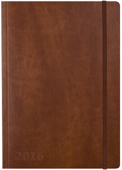 Liten veckokalender Forma brun A6-5994