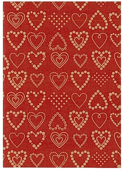 Presentpapper 57cmx154m Dotted Hearts
