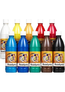 Readymix storsats 10 500mlx10 färger
