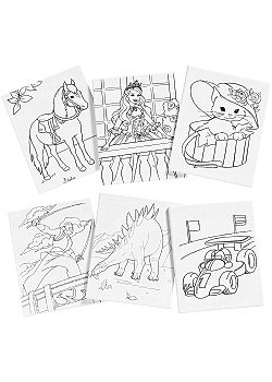 Målarduk Saga på ram 24x30cm (6)