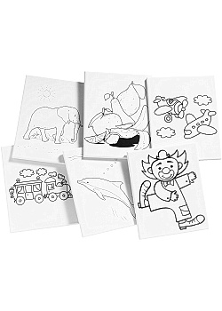Målarduk Cirkus på ram 24x30cm (6)