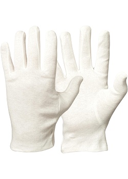 Bomullshandske vit 26cm S/M 12PAR/FP