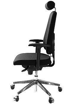Kontorsstol LD6340Deluxe svart m svankst