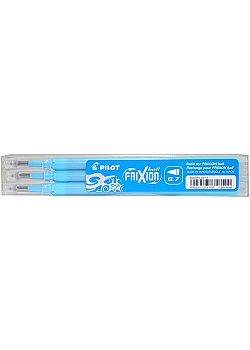 Refill Frixion 0,7 ljusblå 3-pack