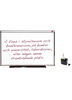 Whiteboardtavla 120x90cm + rengöringsför