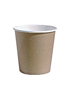 Pappersbägare 10cl brun/vit 80/FP