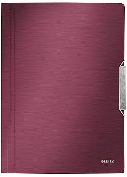 Snoddmapp Leitz Style A4/3kl PP granatr