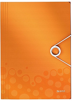 Snoddmapp 3-klaff Leitz WOW A4 PP orange