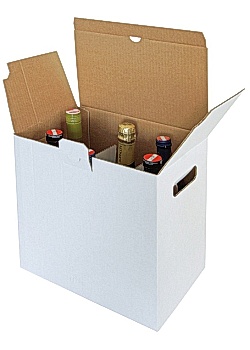 Flasklåda 283x190x303mm vit (20)
