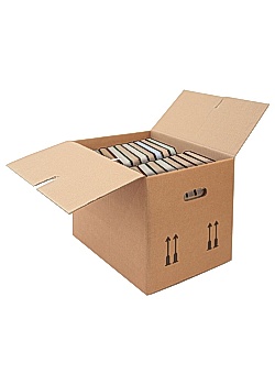 Wellåda böcker 400x320x330mm brun (10)