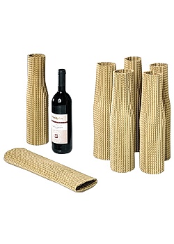 Flaskskydd 340x75x150mm brun (50)