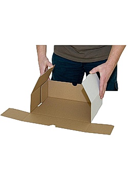 Postemballage 330x250x50mm vit (20)